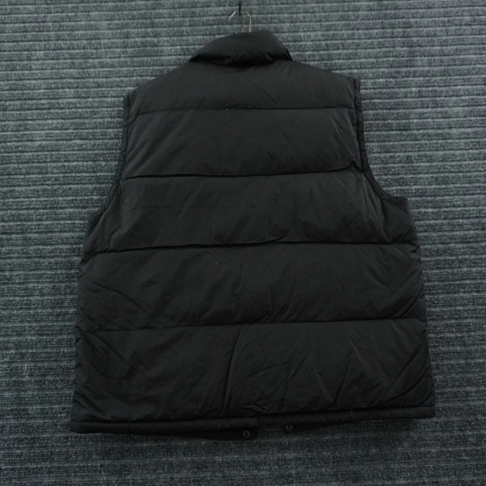 Polo Ralph Lauren Puffer Vest Mens Large Black Down Filled Quilted Zip Snap